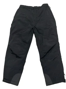 QUEST Men's XL Black Thinsulate Pull String With Zip Waist Snow Ski Pants READ - Picture 1 of 6