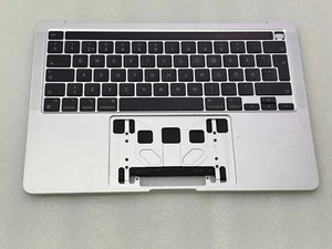 Keyboard Topcase Tastatur QWERTY SUEDE APPLE MacBook PRO 13" 2020 A2338 M1 SILBER - Bild 1 von 2