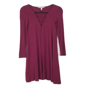 Vestido American Eagle Outfitters XXSmall 2XS Suave y Sexy con Correas Acantilladas Rojo ALINEADO - Imagen 1 de 10