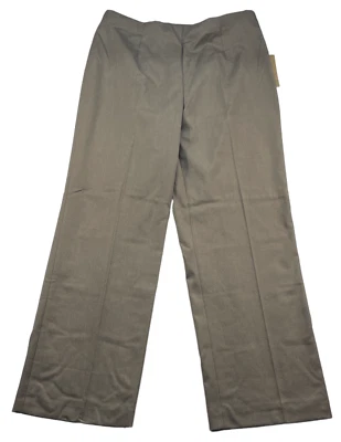 Pantalones de vestir Coldwater para mujer talla 10 Petite 10P marrón pierna recta cremallera lateral nuevos Foto 1 de 4