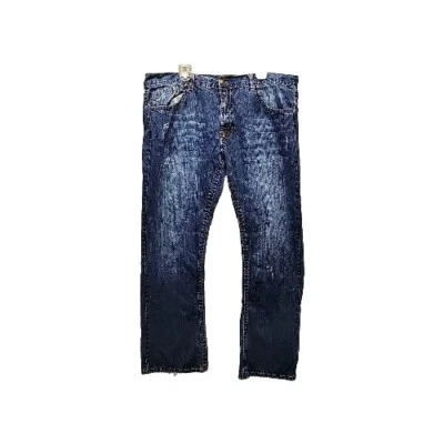 Request Blue Jeans Mens 42X32 Distreesed Pocket Flop Y2K Skating RN#97628 - Image 1 of 4