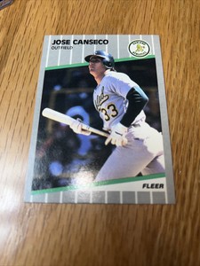 Jose Canseco 1989 Fleer 5 NM