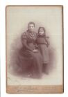 CAB Foto Feine Dame mit Mdchen - Auerbach 1890er
