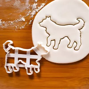 Border Collie Body Cookie Cutter - cute dog treats farm herding sheepdog rescue - Picture 1 of 4
