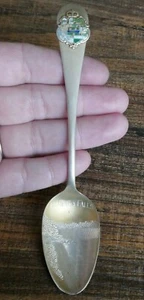 Antique Sterling Silver & Enameled Niagara Falls Souvenir Spoon - Picture 1 of 5