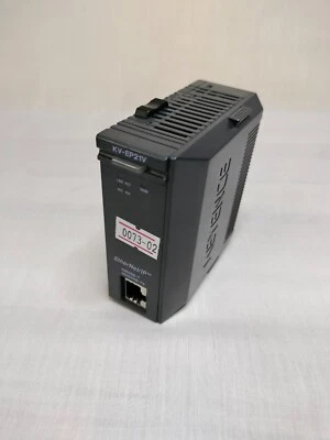 Keyence KV-EP21V KVEP21V Ethernet/IP Programmable Logic Controller w/ End Cap - Image 1 of 4
