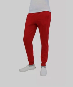 $50 Galaxy by Harvic Men's Red Slim Fleece Jogger Sweatpants Pants Size M - Picture 1 of 4