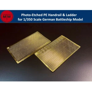 Photo-Etched PE Handrail & Ladder for 1/350 German Battleship Model Kit - Picture 1 of 3