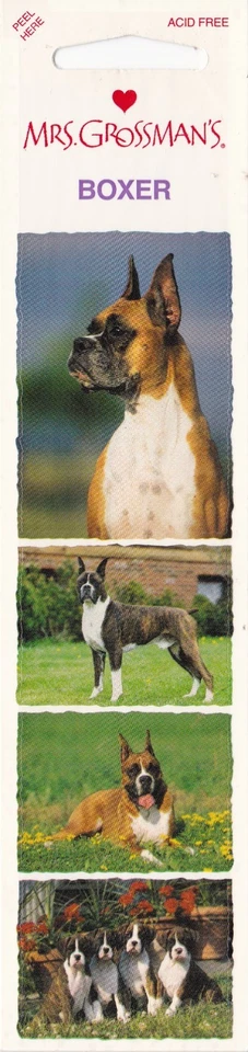 Pegatinas para perros Mrs. Grossman's Top - Boxer - 4 pegatinas - 1 tira Foto 1 de 1