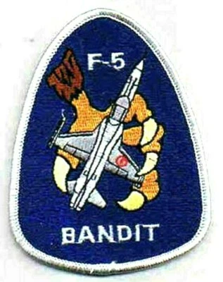 Top Pistola Scuola Rosso Team Originale Design Stella F5 Bandit Aviatore Patch - Immagine 1 di 4