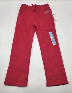 GAP Girls’ Fuchsia Cotton Blend Fleece Pants Size 5 Years NWT - Picture 1 of 9