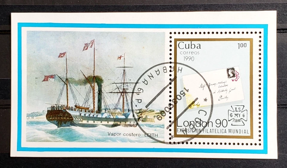 Caribbean 1990 Stamp World Expo, London  S/S Sc#3216 CTO - Image 1 of 1