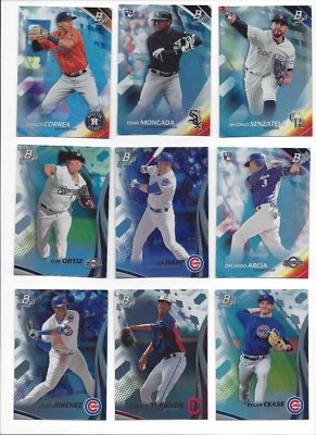 2017 BOWMAN PLATINUM w/ ICE PARALLELs - BASE, PROSPECTS - RC'S, STARS - U PICK!! - Image 1 of 2