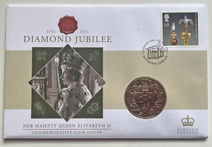 Elizabeth II 2012 Diamond Jubilee Five Pound £5 Münze FDC Guernsey [27214] - Bild 1 von 4