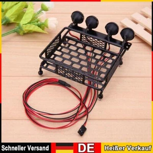 Portapacchi da tetto in metallo con 4 luci led per 1/10 RC Cars Crawler CC10 - Foto 1 di 8