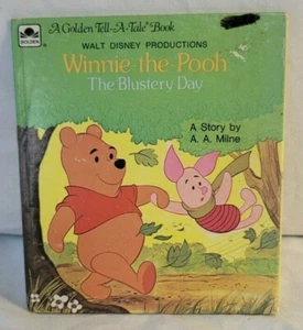 Winnie-The-Pooh The Blustery Day A.A. Milne 1975 Golden Tell-A-Tale #2456-50. - Imagen 1 de 12
