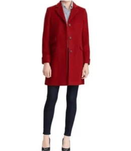 New Lauren Ralph Lauren Wool Blend Reefer Rust Sienna LR2523 $315 - Picture 1 of 11