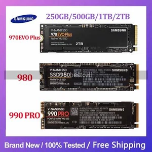 SAMSUNG SSD 970EVO Plus/980/990 PRO 250GB 500GB 1TB 2TB PCIe 3.0×4 NVMe M.2 Lot - Bild 1 von 28