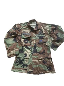 Vintage US Air Force Camouflage Ripstop Military Jacket Men's Size S - Picture 1 of 10