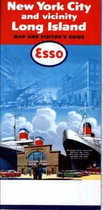 1959 Esso Road Map: New York City and Vicinity, Long Island NOS - Picture 1 of 1
