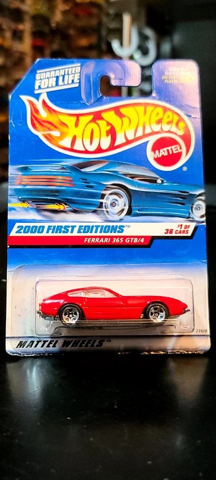 1999 Hot Wheels 2000 First Editions 1 of 36 Ferrari 365 Gtb/4 Red Ship USA