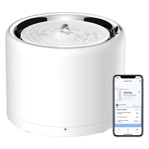 PETKIT EverSweet 3 Pro Cat Smart Water Fountain App Control Wireless Pump 46 oz - Picture 1 of 12