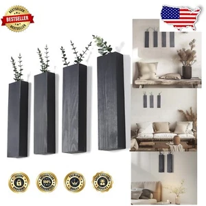 Versatile Wall-Mount Planters - Elegant Indoor Decor for Fake Plants & Flowers - Picture 1 of 8