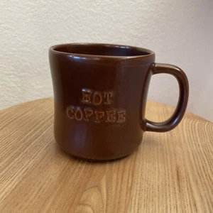 Starbucks New Bone China Chocolate Brown "Hot Coffee" Cup Mug 16 oz - Picture 1 of 7