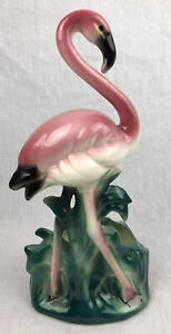 Vintage Maddux Of California Pink Flamingo Planter Figurine MCM Kitschy 1950s