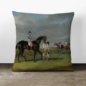 Housse de coussin dodu John Frederick Herring Sr courses de chevaux dispersion jet - Photo 1/13
