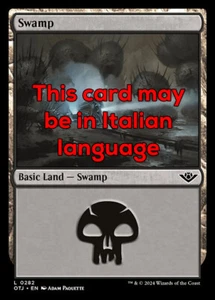 MTG SWAMP 282 FOIL EXC - PALUDE - OTJ - MAGIC - Picture 1 of 1