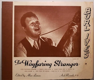 Burl Ives The Wayfaring Stranger Asch Records A345 Rare 3x78rpm - Image 1 of 4