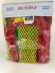 Neu Original Fiesta Baumwoll-Netz gestreiftes Tanktop, Größe Medium - Bild 1 von 3