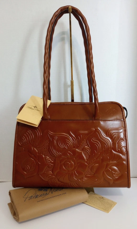 Patricia Nash Large Paris Satchel Color Florence Italian Leather Great