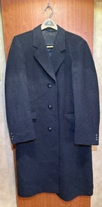 Abrigo Tradicionalista Lázaro Para Hombre 40 L Gris/Negro Lana Cachemira Pecho Único - Imagen 1 de 17