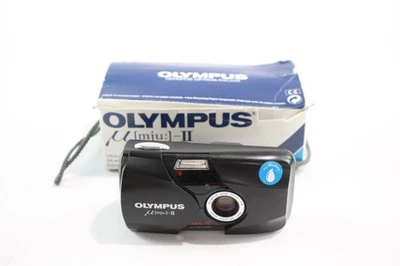 Olympus MJU-II Compact Point & Shoot Film Camera Working w/ 35mm F/2.8 Lens - Image 1 of 4