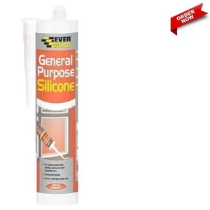 Sellador de silicona de uso general Everbuild EVBGPSCL, transparente, 280 ml - Imagen 1 de 7