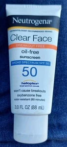 Neutrogena Clear Face SPF 50 Sunscreen for Oily Skin – 3 fl oz - Picture 1 of 2