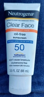 Neutrogena Clear Face SPF 50 Sunscreen for Oily Skin – 3 fl oz - Image 1 of 2