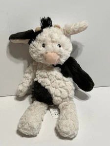 Juguete de peluche suave para vivero de vaca Mary Meyer negro blanco Lovey becerro animal de peluche 12" - Imagen 1 de 7