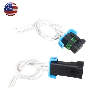 Set of 2 Male and Female Sealed Headlight Wire Harness Assy for GM Pontiac G6 - Image 1 of 4