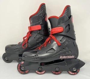 Rollerblade Macroblade 29.5 cm Men's Red Black Inline Skates Size 11.5 - Picture 1 of 19
