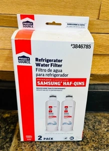 PROJECT SOURCE TWIST-IN REFRIGERATOR WATER FILTER S-4-2 FOR SAMSUNG HAF-QINS 2PC - Picture 1 of 2