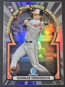Bowman Gunnar Henderson RC 2023 Novato del Año Favoritos Baltimore Orioles - Imagen 1 de 2