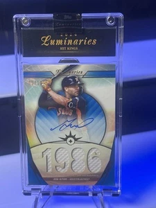 2024 Topps Luminaries - Hit Kings Autograph Relics #HKAR-JA Jose Altuve - Picture 1 of 2