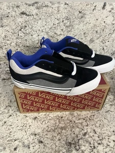 Vans Men’s Size 4.0 Knu Skool  Black/Gray/Blue - Picture 1 of 8
