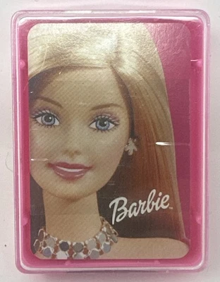 New Unopened 2003 Barbie Mini Playing Cards In pink Plastic Case From 2003 - Image 1 of 2