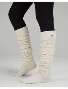 Lululemon Find Your Balance Knee High Socks Leg Warmers Size M/L WHTO NWT - Picture 1 of 7