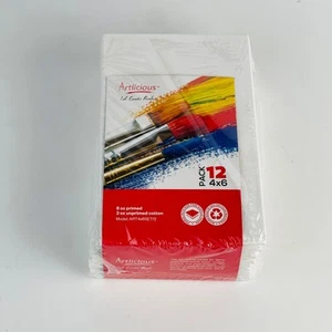 Artlicious 12 Pack 4 x 6 Canvas Panels - Picture 1 of 4