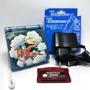 NINTENDO GAME BOY ADVANCE SP 💎 DEOXYS 💎 CONSOLE RESTAURATA + POKEMON CUSTOM - Imagen 1 de 11
